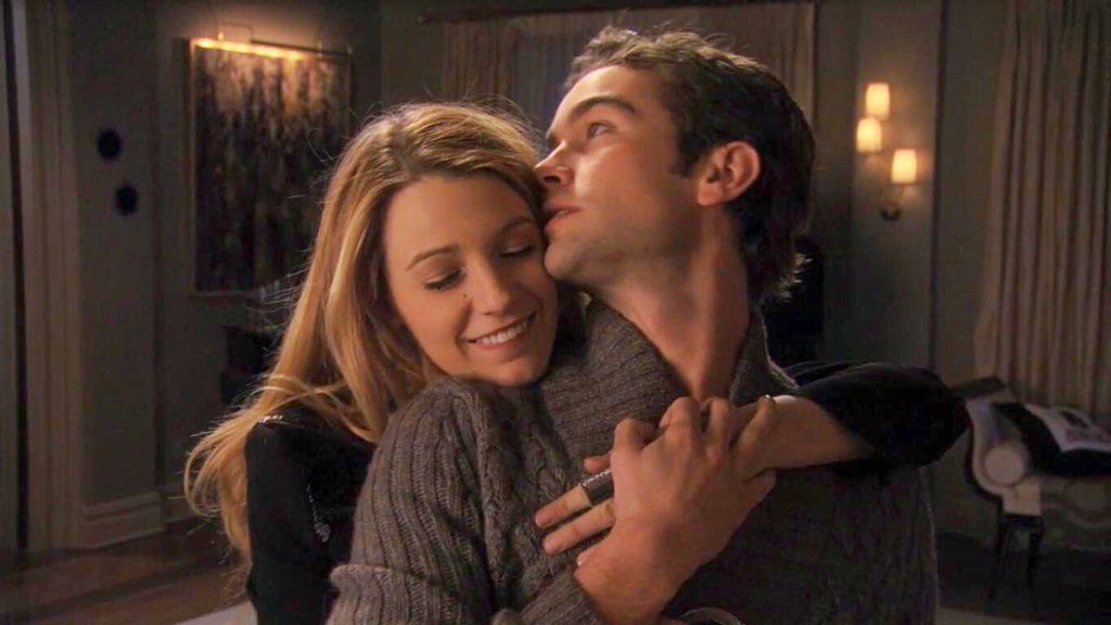 Serena (played by Blake Lively) and Nate (played by Chace Crawford)