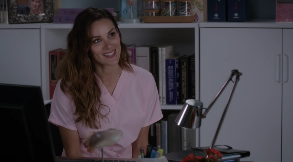 Still of Carina (played by Stefania Spampinato) from Grey's Anatomy 16x01
